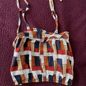 CUTE PATTERNED TANK TOP BLOUSE